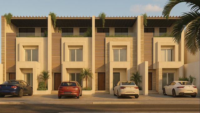 البيوت المتلاصقة، سكن